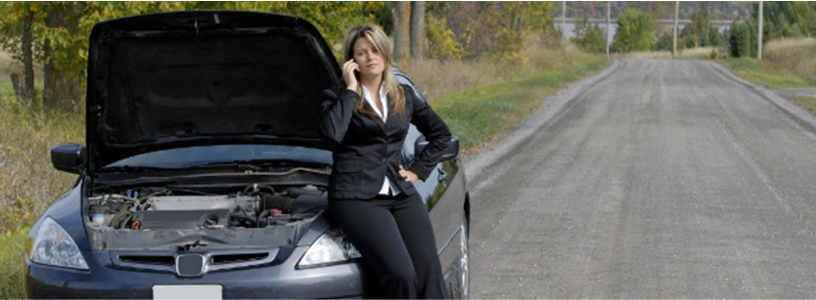 girl with car