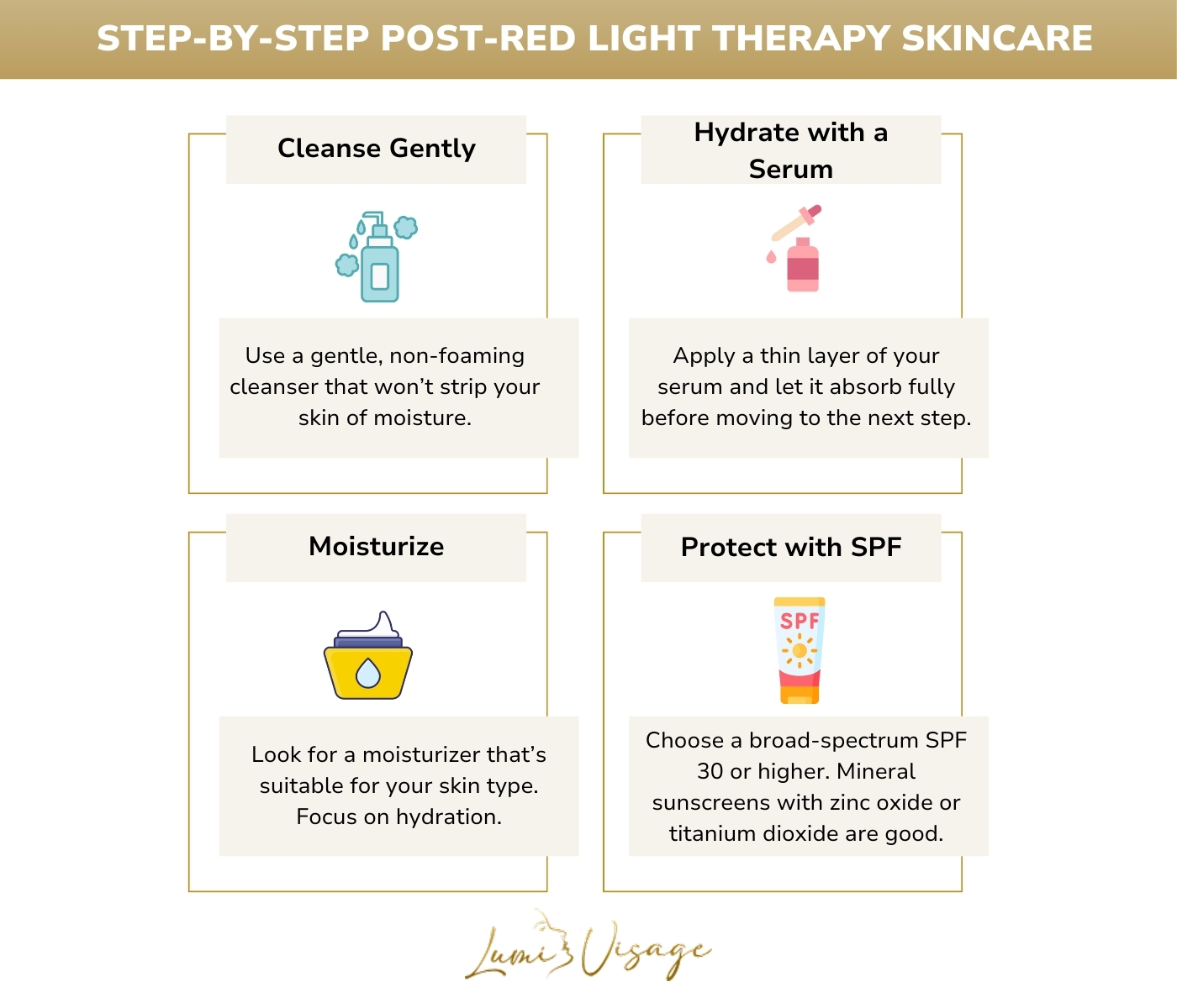 Step-by-Step Post-Red Light Therapy Skincare