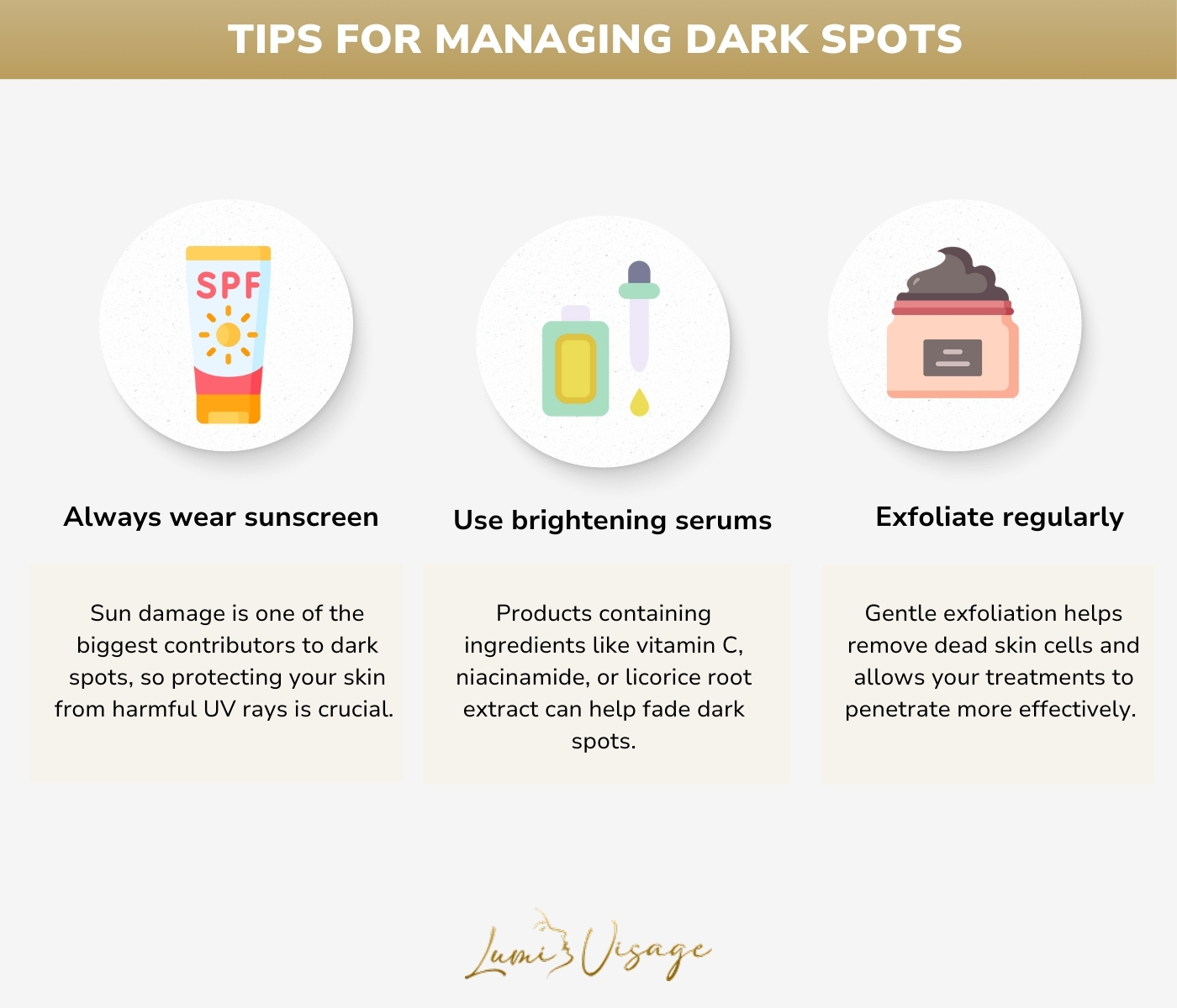 Tips for Managing Dark Spots