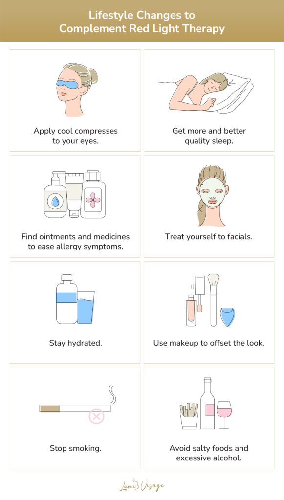lifestyle changes to complement red light therapy