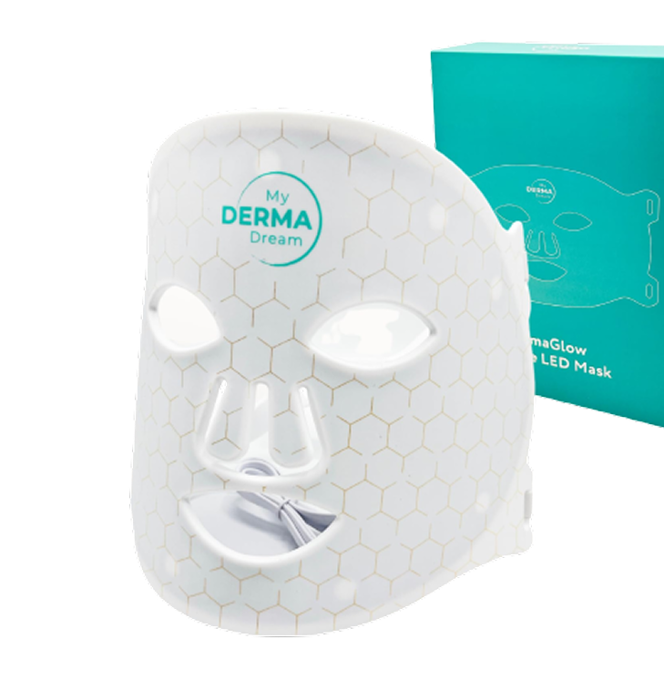 6. DermaGlow LED Light Therapy Mask